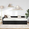vidaXL Eckbettgestell mit Matratze Sonstiges 2 pcs Schwarz Samt