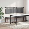 vidaXL H&auml;ngevorderseite Wandmontiert Dunkelgrau 170 x 55 x 5 cm Stoff