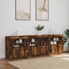 vidaXL Sideboard mit LED-Leuchten R&auml;uchereiche 202x37x67 cm