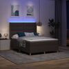 vidaXL Boxspringbett mit Matratze Braun 140 x 190 cm Stoff