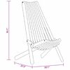 vidaXL Klappbare Gartenstühle 2 pcs Braun 56 x 69 x 84 m