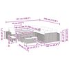 vidaXL Gartensofa-set mit Kissen 13 pcs Schwarz Poly-Rattan