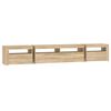 vidaXL TV-Schrank mit LED-Leuchten Sonoma-Eiche 240x35x40 cm