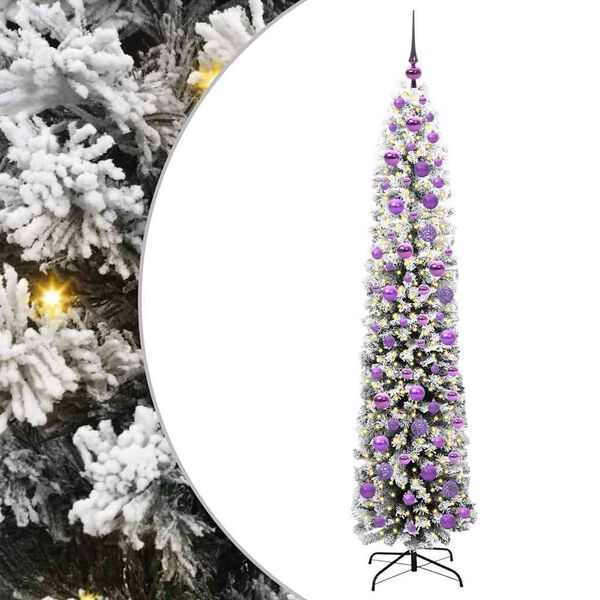 vidaXL Künstlicher Weihnachtsbaum mit 300 LEDs mit Ständer Grün 180 cm