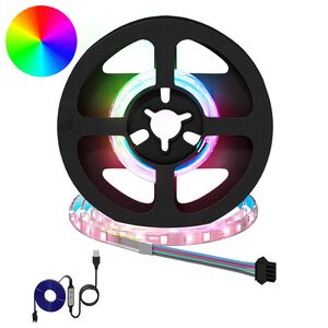 vidaXL LED-Streifen 2 stk. Schwarz und Transparent