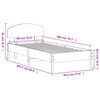 vidaXL Massivholzbett ohne Matratze 90x200 Kiefernholz