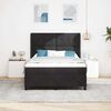 vidaXL Boxspringbett mit Matratze Schwarz 140 x 190 cm Samt