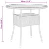 vidaXL 5-tlg. Garten-Bistro-Set Poly Rattan Grau