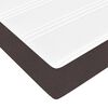 vidaXL Ottoman-Bett mit Matratzen Dunkelbraun 160x200 cm Stoff