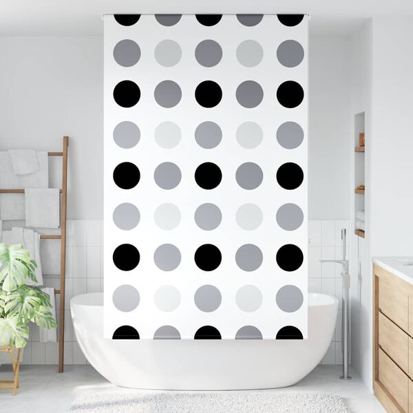 vidaXL Duschrollo 130x240 cm Stoffbreite 126 cm