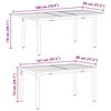 vidaXL Garten Essgruppe 7 pcs Anthrazit Pulverbeschichteter Stahl
