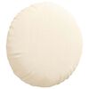 vidaXL Sitzkissen 2 pcs Creme &Oslash; 50 cm Cordstoff