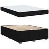 vidaXL Bettgestell mit Matratze Schwarz 140 x 200 cm Stoff