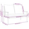 vidaXL Gartensofa-Set mit Kissen Massivholz Akazie