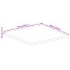 vidaXL Tischplatte 60x60x3,8 cm Quadratisch Altholz Massiv