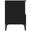 vidaXL Nachttisch Schwarz 40x35x50 cm