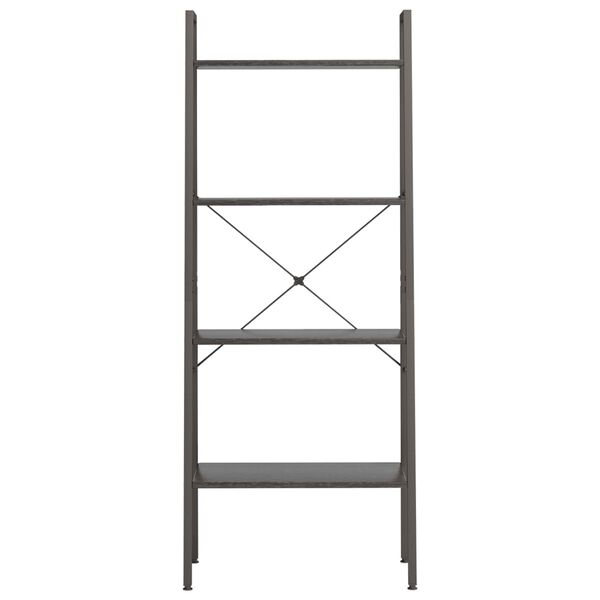 vidaXL Standregal mit 4 B&ouml;den Schwarz 56x35x140 cm