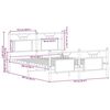 vidaXL Bettgestell ohne Matratze Sonoma-Eiche 150x200 cm Holzwerkstoff