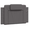 vidaXL Bettgestell "Viana" mit LED ohne Matratze Grau 90x190 cm