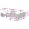 vidaXL Garten-Sofa-Set mit Kissen mit Speicher 11 pcs Schwarz