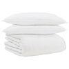 vidaXL Winterbettdecke mit Kissen 3 pcs Wei&szlig; Daunenfeder