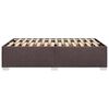 vidaXL Bettgestell ohne Matratze Dunkelbraun 120x190 cm Stoff
