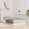 vidaXL Bettrahmen Wei&szlig; 90 x 210 cm Massives Kiefernholz