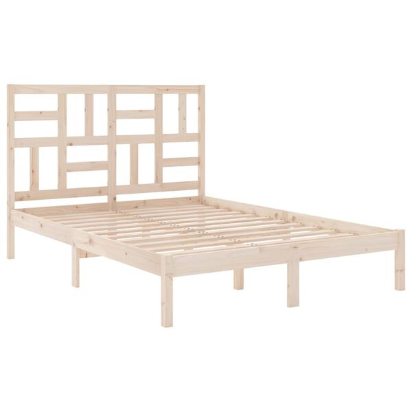 vidaXL Massivholzbett ohne Matratze 120x200 cm
