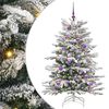 vidaXL K&uuml;nstlicher klappbarer Weihnachtsbaum Wei&szlig; 150 cm PE und PVC