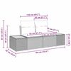 vidaXL Gartensofa-set mit Kissen 11 pcs Schwarz Poly Rattan