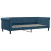 vidaXL Tagesbett Ausziehbar mit Schubladen Blau 90x200 cm Samt