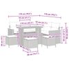 vidaXL Gartensofa-set 9 pcs Schwarz Poly-Rattan