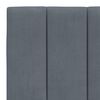 vidaXL Bettgestell ohne Matratze "Hanko" Dunkelgrau 180x200 cm Samt
