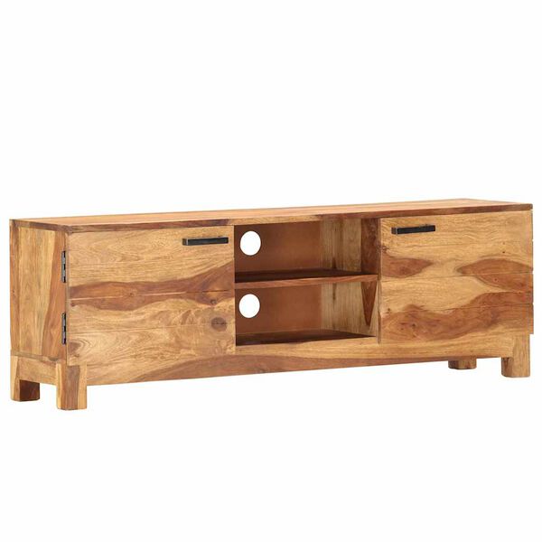 vidaXL TV-St&auml;nder Braun 118 x 30 x 40 cm Massivholz Akazie