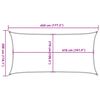 vidaXL Sonnensegel 160 g/m&sup2; Rechteckig Hellgrau 3x4,5 m HDPE