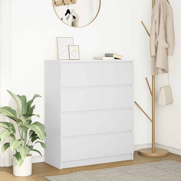 vidaXL Sideboard Wei&szlig; 80x35x99 cm Holzwerkstoff