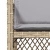 vidaXL Gartenst&uuml;hle mit Kissen 4 Stk. Beigemischung Poly Rattan