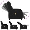 vidaXL Massagesessel Elektrisch Schwarz Stoff