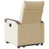 vidaXL Relaxsessel mit Aufstehhilfe Elektrisch Creme Stoff