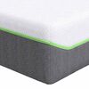 vidaXL Matratze Wei&szlig; und Grau 90 x 200 cm Jacquard-Stoff