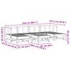 vidaXL Garten-Lounge-Set 7 pcs Wachsbraun Massives Kiefernholz