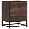 vidaXL Nachttisch Braun Eichen-Optik 40x31x50 cm Holzwerkstoff Metall