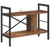 vidaXL B&uuml;cherregal 3 Ebenen 75 x 30 x 58,5 cm Holzwerkstoff Altholz