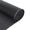 vidaXL Teppich Rechteckig Grau 100x400 cm Bambus