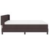 vidaXL Boxspringbett mit Matratze Dunkelbraun 200 x 180 cm Polyester