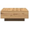 vidaXL Couchtisch Artisan-Eiche 80 x 80 x 31 cm
