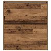 vidaXL Schuhschrank mit Regal Altholz 80 x 21 x 87,5 cm Holzwerkstoff