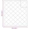 vidaXL Bettdecke mit Kissen 3 pcs Wei&szlig; Mikrofaser