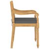 vidaXL Batavia-St&uuml;hle 6 Stk. mit Kissen Massivholz Teak