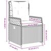 vidaXL Garten Essgruppe 5 pcs Beige und Hellgrau Poly-Rattan